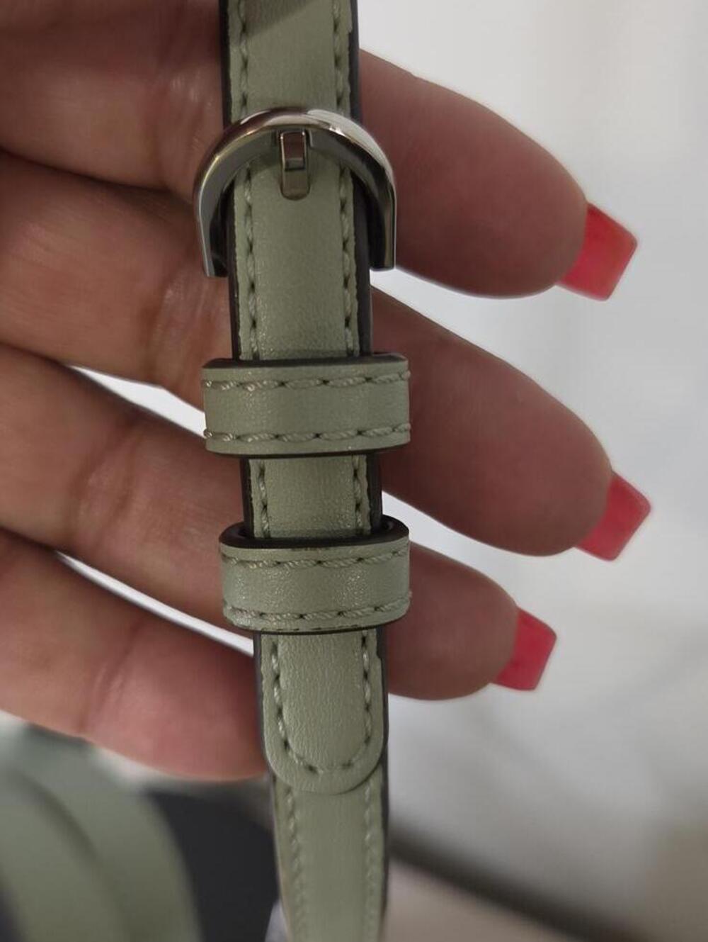 Calvin Klein Audrey Signature Crossbody Mini Tote Sage and Khaki - Picture 8 of 13